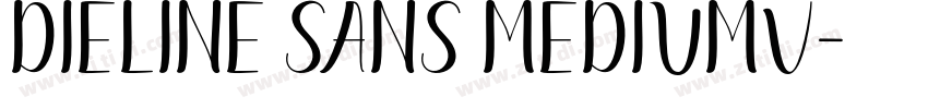 Dieline Sans MediumV字体转换